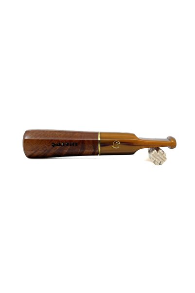 Şahin 10 mm Filtreli Toscanello-Backwoods Gül Kökü (Briar) Puro Ağızlığı - 3543