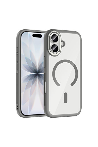UnDePlus Apple iPhone 17 Kılıf M-Safe Şarj Parlak Yüzey Tiko Kapak