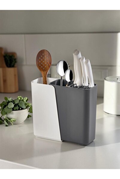 Bayev Γκρι επεκτεινόμενη βάση για μαχαιροπίρουνα και κουτάλια, επεκτάσιμη θήκ...