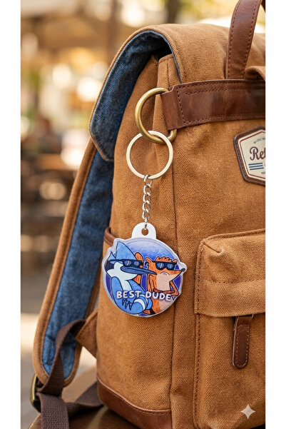 OWLBAG COMPANY OWL BAG Regular Show, ornament acrilic cu breloc, cu model în ...
