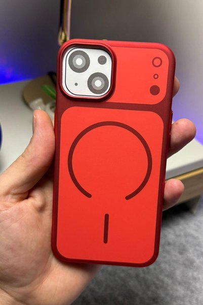 WANNA PROTECT iPhone 14 Metalik Dokulu Telefon Kılıfı Magesafe Özellikli Prem...