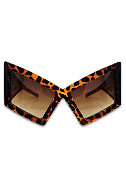 Matteo Ferari Ουνισέξ γυαλιά ηλίου με animal print, καφέ, UV400