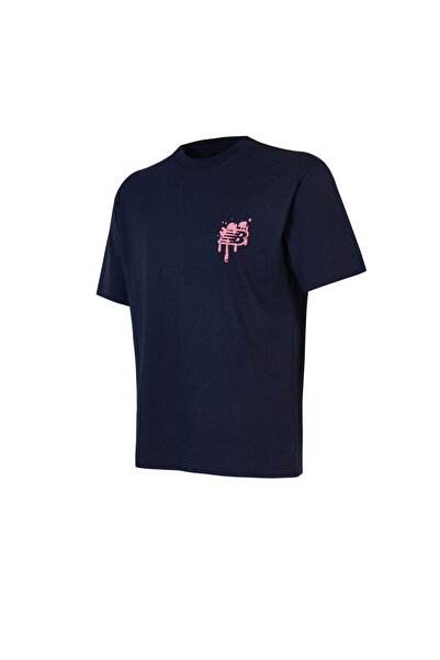 New Balance Ανδρικό μπλουζάκι MNT1649 σε μπλε ναυτικό χρώμα