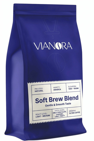 VIANORA Coffee Soft Brew Blend 1 kg Core Coffee Filter - Medium Roast