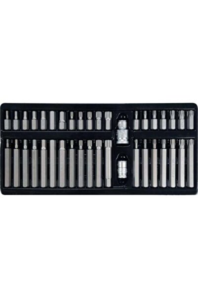 yato Professional Screwdriver Bit Set / Hex, Torx, Spline / 40 Pieces