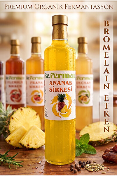 Beferment Organik Ananas Sirkesi | Bromelain Etkenli Pineapple Vinegar - Gele...