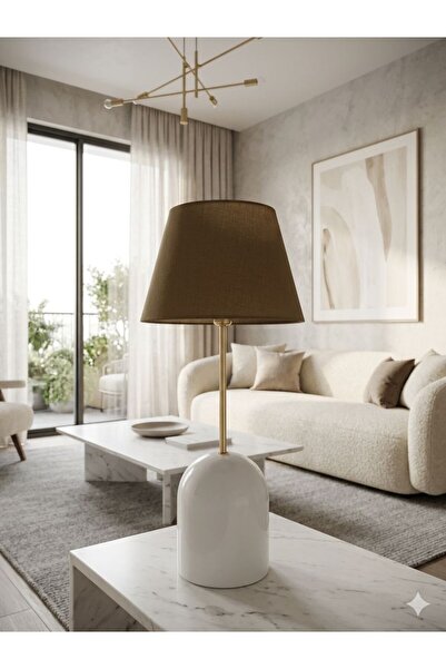 Emg DesiGn Kumaş Başlıklı Beyaz huni modern Vintage Bohem abajur Gece lambası...