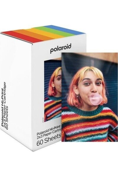Polaroid Hi·Print 2x3 Paper Cartridge (60 Sayfa, 6'lı Paket)