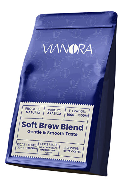 VIANORA Coffee مزيج القهوة الناعمة 250 جرام - فلتر قهوة متوسط التحميص