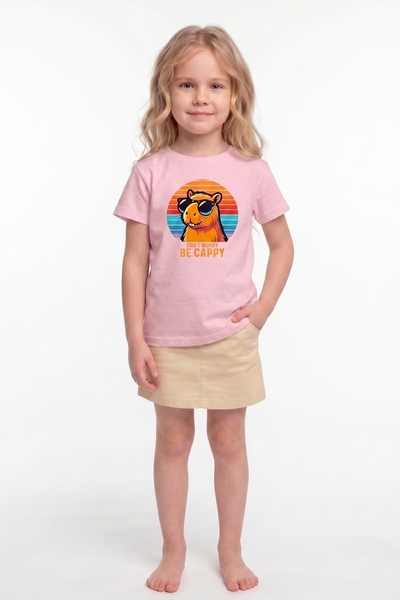 Modmey Printed Short Sleeve T-Shirt for Girls B19