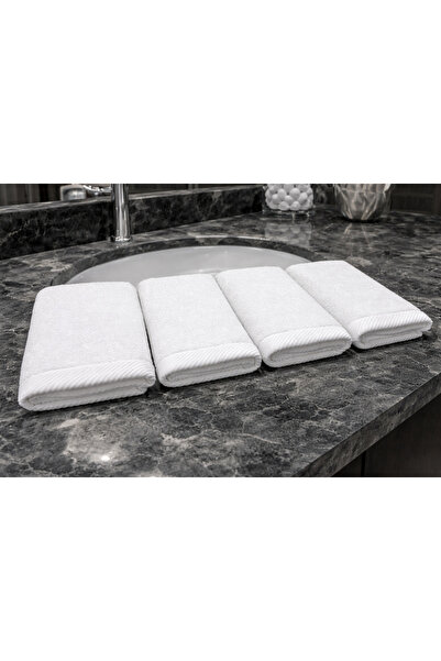 LaraLisa Collection 4'lü Premium Microcotton %100 Pamuk 30X50 cm El,Ayak ve Mutfak Havlusu Seti