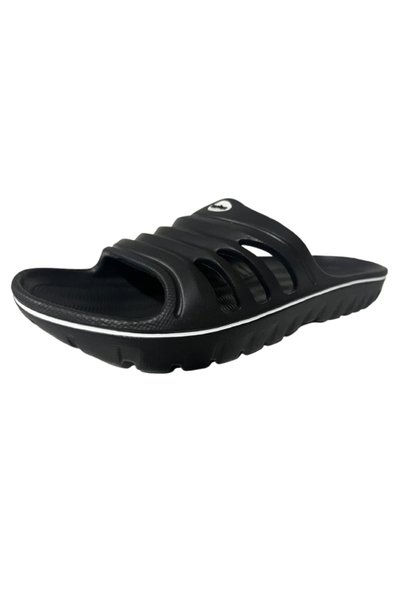 Akınal Bella Black-White Ultra Light Summer Pool, Sea, Beach Daily Slippers