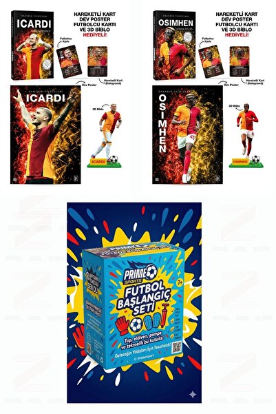 Parodi Yayınları Sahanın Yıldızları Icardi Osımhen 2 Kitap Set Futbol Başlang...