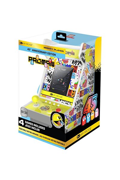 My Arcade Pac-Man 45th Anniversary Mighty Player Retro Konsol 28CM Lisanslı
