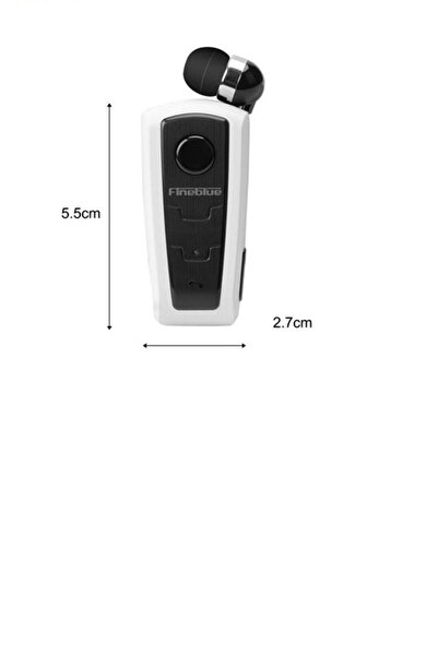 Fineblue F910 Bluetooth Makaralı Titreşimli Kulak İçi Bluetooth Kulaklık - Beyaz