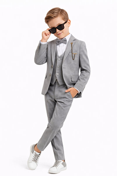 AHENGİM Αγορίστικο Κλασικό Κοστούμι Premium για Γάμο & Εκδηλώσεις Ak12022