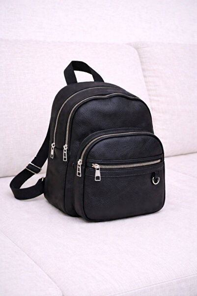 MILANOFOX Γυναικείο δερμάτινο σακίδιο πλάτης με πολλαπλές θήκες και φερμουάρ,...