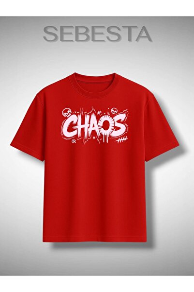 Sebesta Fashion Chaos Printed Premium Oversize T-Shirt