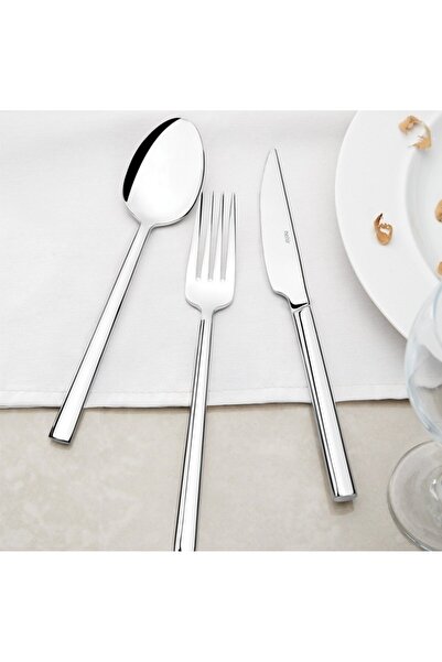 Nehir داليان ساد 84 قطعة طقم سكاكين شوكة وملعقة جلدية 18-10 304