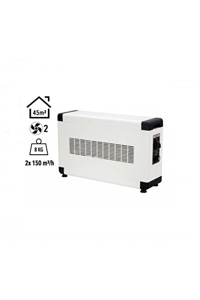 Board 4000W Monofaze Elektrikli Fanlı Isıtıcı Siyah