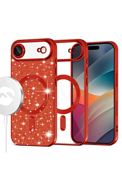 AUDIOX Θήκη MagSparks για iPhone 17 Air, με Γκλίτερ, Διπλής Στρώσης, Κάλυμμα ...