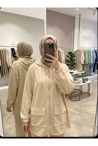 Azram Fashion kadın kapşonlu ceket