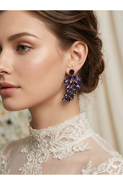 ESPEREST Elagant Model Wedding Bridal Earrings Evening Dress Costume Earrings