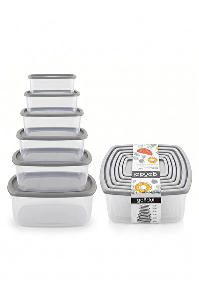 Genaric Gondol 6 Pcs Food Storage Containers Set (0.25L-3L) Kitchen Organizer...