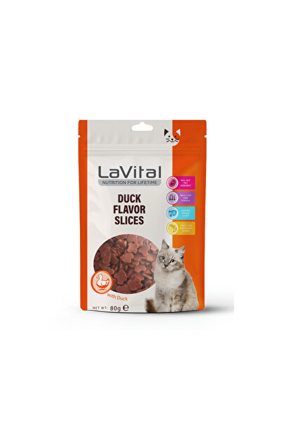 LaVital Duck Flavor Slices Ördekli Kedi Ödül Maması 80gr