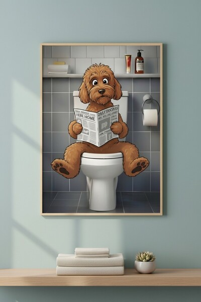 hypel.co Poodle Modern Dekoratif Poster | Çerçevesiz Poster | Yüksek Kalite B...