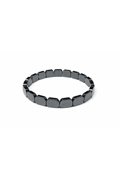 Agatella Tasarım Men's Hematite Bracelet – Natural Stone Magnetic Bracelet – ...