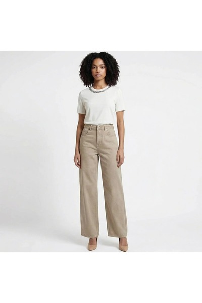 ONLY ONLTAYLOR-SILLA HW BARREL PANT PNT Γυναικείο Γκρι Τζιν Παντελόνι - 15367377