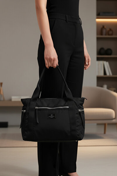 lumberjack PF-8920 Μαύρη γυναικεία τσάντα ώμου