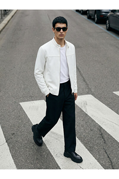 BASEL.CO Timeless Style Basic Jacket with Snap Detail