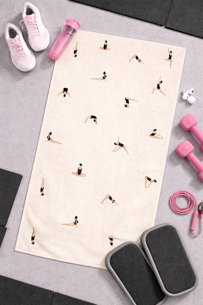 Piloji 2'li Sporcu Havlus- Yüksek Emici Fitness ve Gym Havlusu - 50x100 cm - ...