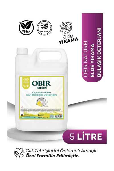 OBİR NATÜREL sıvı bulaşık deterjanı 5 lt