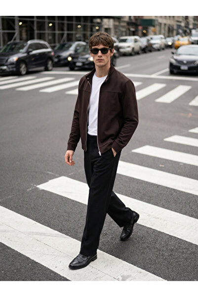 BASEL.CO Timeless Style Basic Jacket with Snap Detail