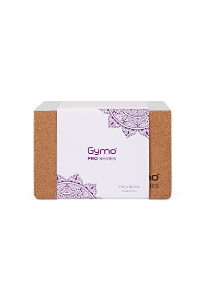 Gymo Pro Series Eva + Cork Yoga Blok Gri