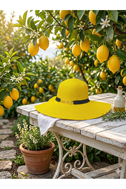 PIECE SIGNATURE Αναδιπλούμενο Πολυτελές Ψάθινο Καλοκαιρινό Καπέλο (Διάμετρος ...