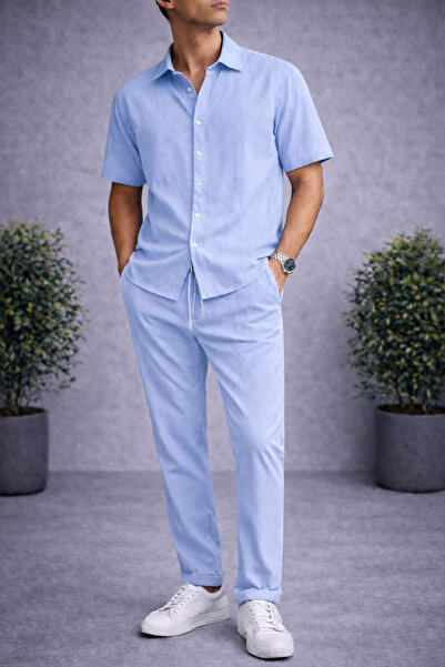 Revasser Men's Colorful Special Production Spacious Oversize Wrinkled Fabric ...