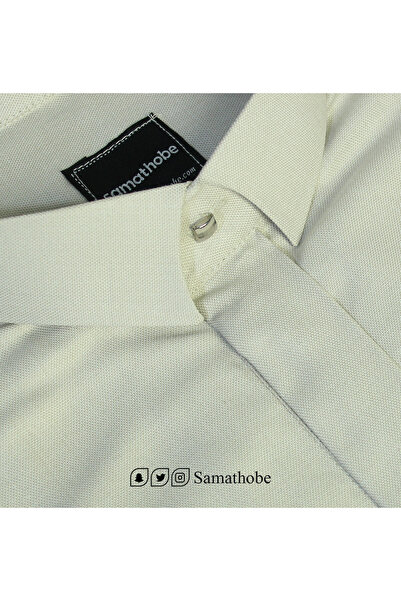 samathobe ثوب رجالي جاهز تصميم MG36 لون بيج طول 60