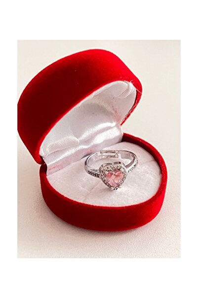 Pigna Aksesuar Valentine's Day Heart Ring, Commitment Ring, Adjustable (in a ...