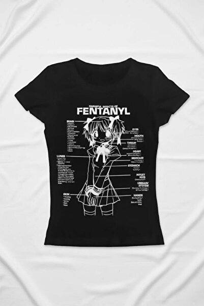 Yukatay Black Harmful Effect Gothic Y2K Short Sleeve Crop