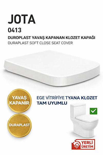 Plodna House Ege Vitrifiye Tyana Uyumlu JOTA 0413 Duroplast Yavaş Kapanan Klo...