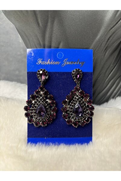 Limelia Elegant Crystal Stone Model Bridal Wedding Henna Earrings