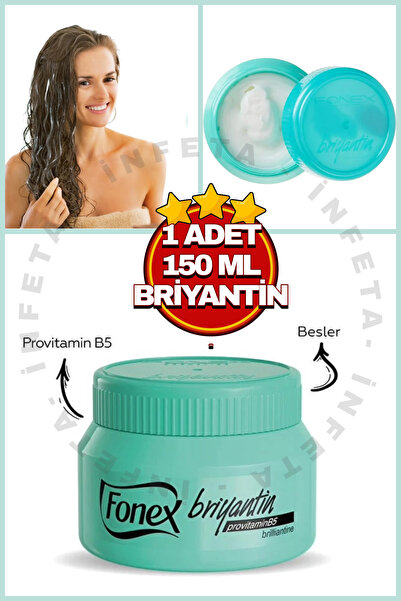 İnfeta 150 ml Briyantin Saç Şekillendirici Kabarma Önleyici Ve Parlaklık Veri...