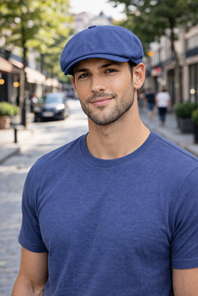 PaminBags Aksesuar Λινό καπέλο με λεπτομέρεια ραφής σε στενή γραμμή Beckham P...