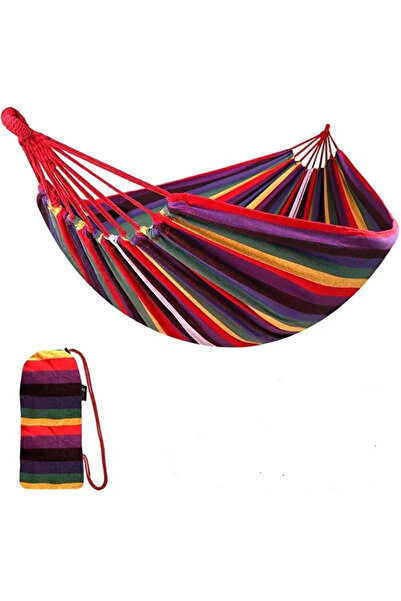 Vothoon Çift Kişilik XL 260x150cm Kolay Kurulabilir Kanvas Hamak Çantalı