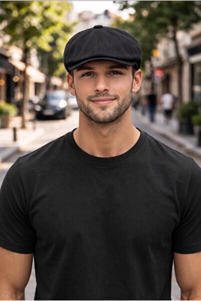 PaminBags Aksesuar Λινό καπέλο με λεπτομέρεια ραφής σε στενή γραμμή Beckham P...