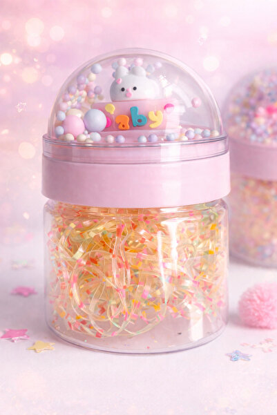 NEHİRDEN Children's Transparent Rubber Buckle with Snow Globe